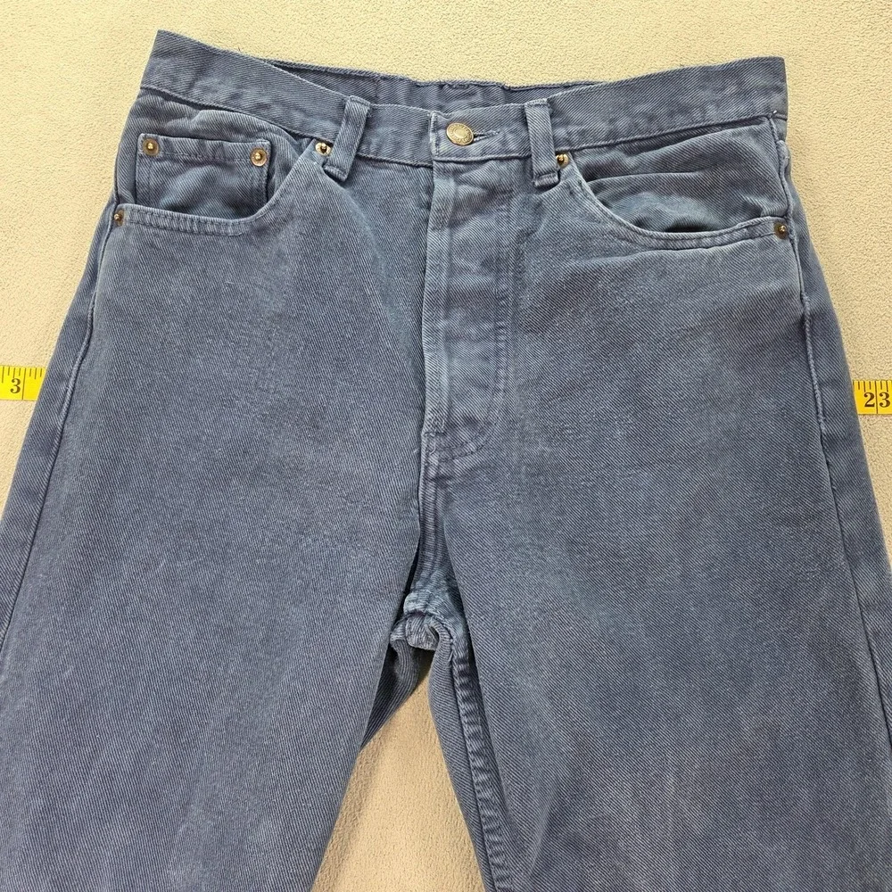 VTG Levis 501 Jeans Mens Navy Blue‎ Med Wash Made USA Button Fly Fits 28x30